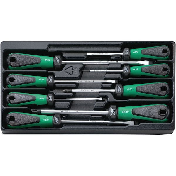 3K DRALL set of screwdrivers 8-pcs.